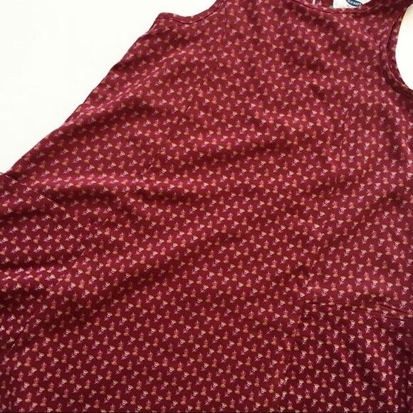 Old Navy NWT burgundy floral print dress 5T - Picture 2 of 2